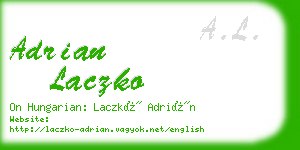adrian laczko business card